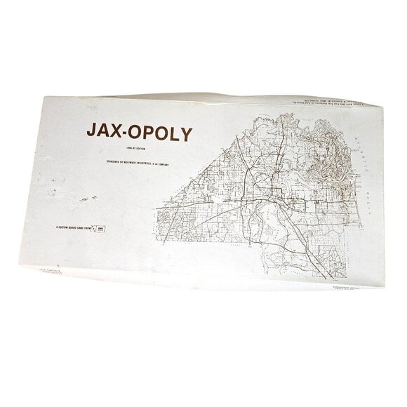 Jax-opoly 1984/85 Edition Board Game Jacksonville FL 1st Edition Open Box Rare - Picture 1 of 16